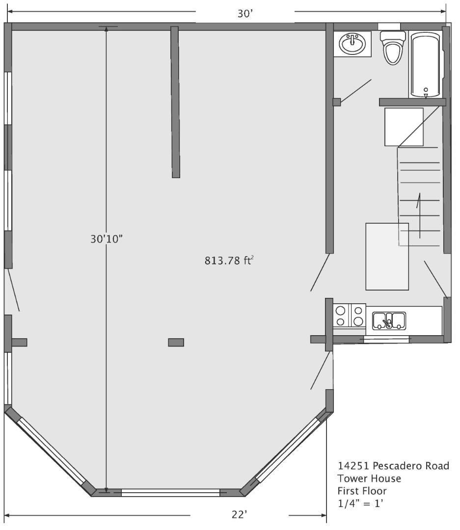 First floor plan.
