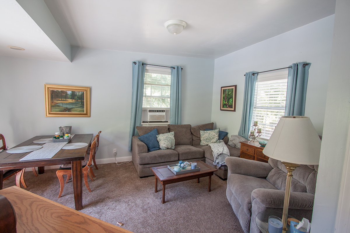 Upstairs living/bedroom ~12×16.
