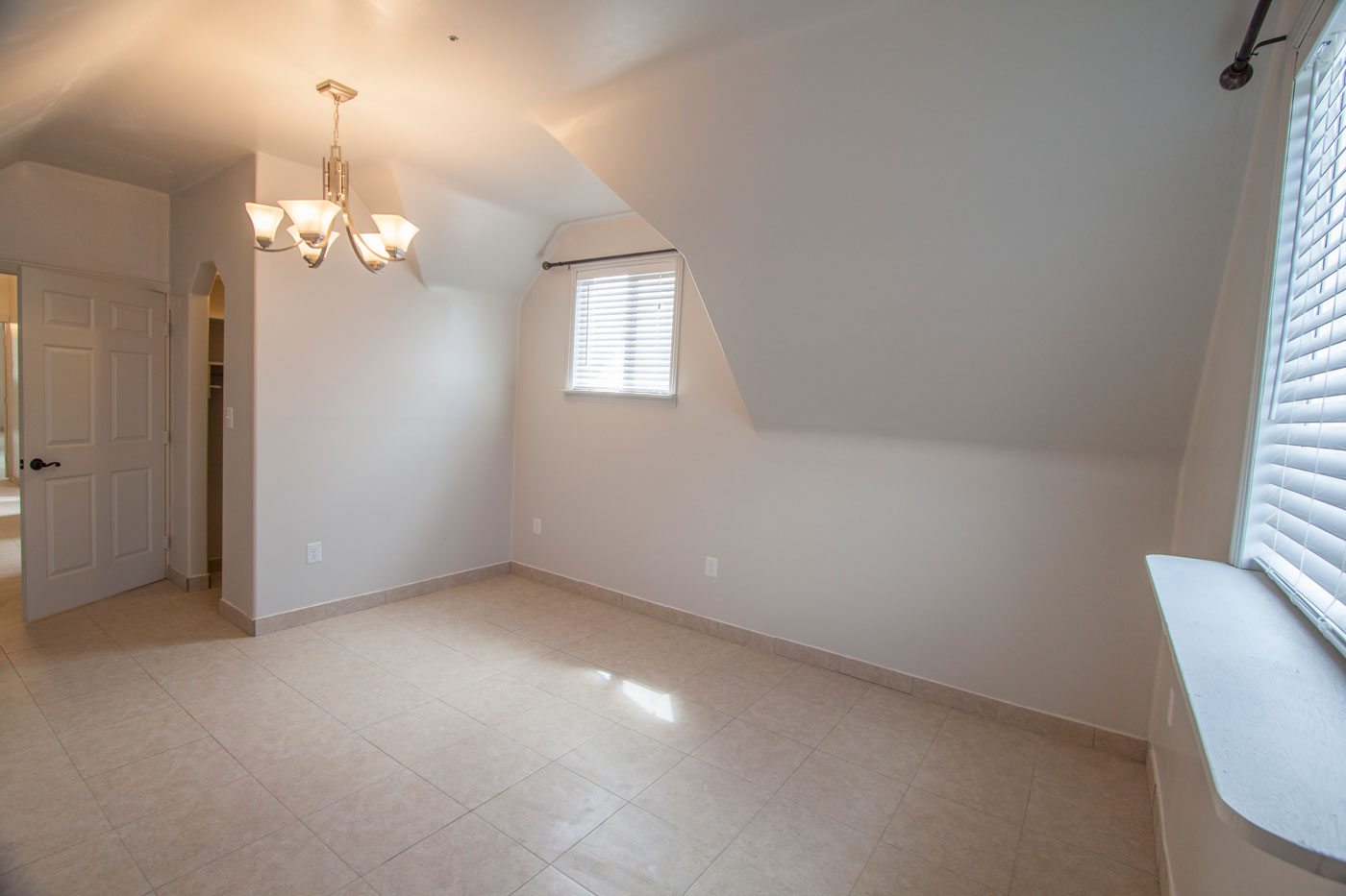 Master bedroom alternate unfurnished view.